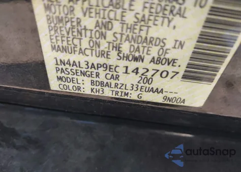 2014 Nissan Altima 2.5 S из США, поврежденный, VIN 1N4AL3AP9EC142707